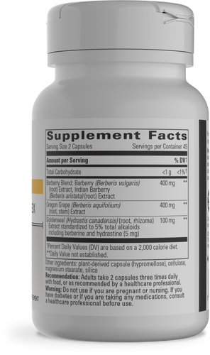 Nature's Way® | Berberine Complex - right side of pack Sku:78169