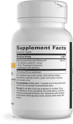 Nature's Way® | Berberine Phytomax - right side of pack Sku:15990