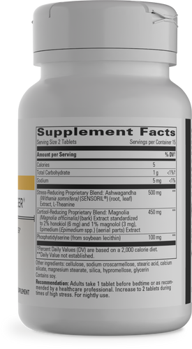 Nature's Way® | Cortisol Manager - right side of pack Sku:70453