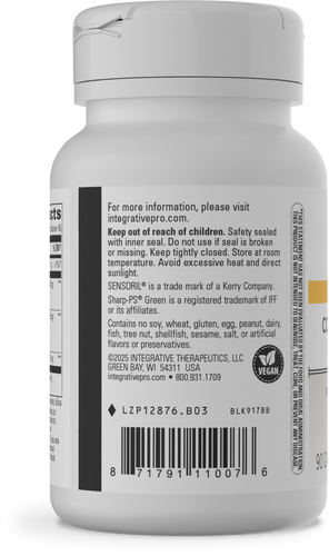 Nature's Way® | Cortisol Manager Allergen Free - left side of pack Sku:12876