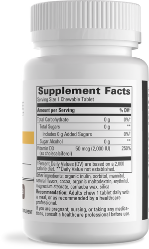 Nature's Way® | Vitamin D3 (50mcg) - right side of pack Sku:76912