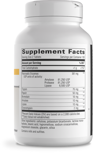 Nature's Way® | Bio-Zyme - right side of pack Sku:74250