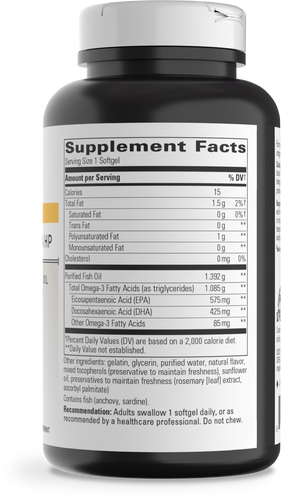 Nature's Way® | Pure Omega Ultra HP - right side of pack Sku:10760