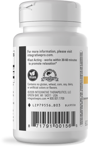 Nature's Way® | L-Theanine - left side of pack Sku:79556