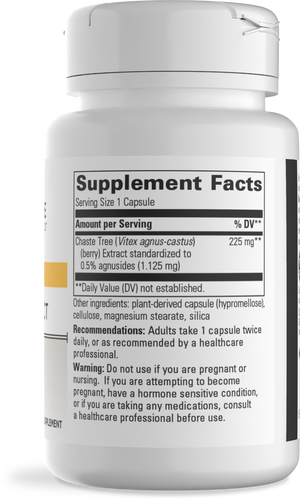 Nature's Way® | Vitex Extract - right side of pack Sku:78726