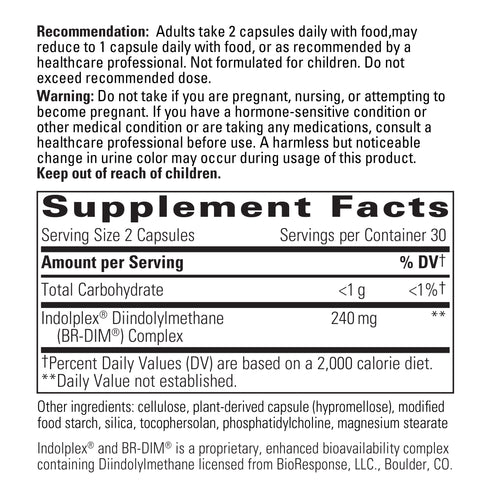 Nature's Way® | Indolplex - supplement facts Sku:286002