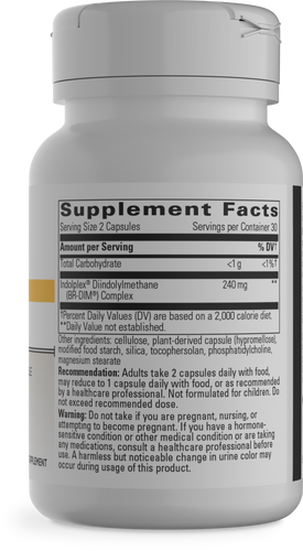 Nature's Way® | Indolplex - right side of pack Sku:286002
