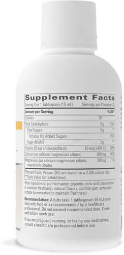 Nature's Way® | Liquid Calcium Magnesium (2:1) - right side of pack Sku:10020