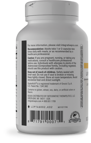Nature's Way® | Lipotropic Complex - left side of pack Sku:146002