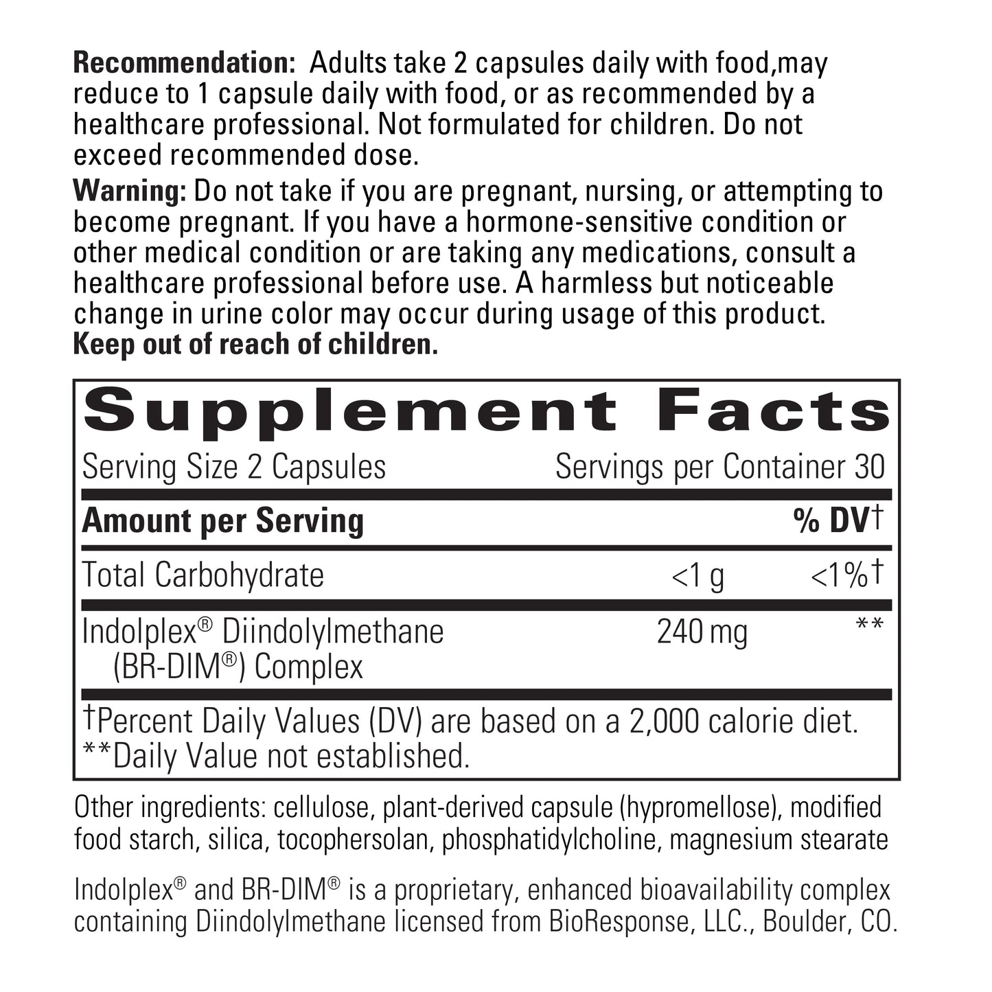 <{%MAIN4_286002%}>Nature's Way® | Indolplex - supplement facts
