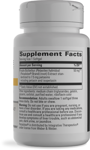 Nature's Way® | Petadolex - right side of pack Sku:74806