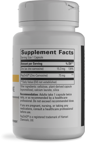 Nature's Way® | Zinc-Carnosine - right side of pack Sku:10033