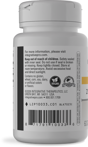 Nature's Way® | Zinc-Carnosine - left side of pack Sku:10033
