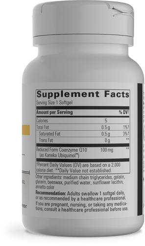 Nature's Way® | UBQH (100mg) - right side of pack Sku:76516