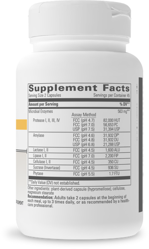 Nature's Way® | Similase - right side of pack Sku:74239