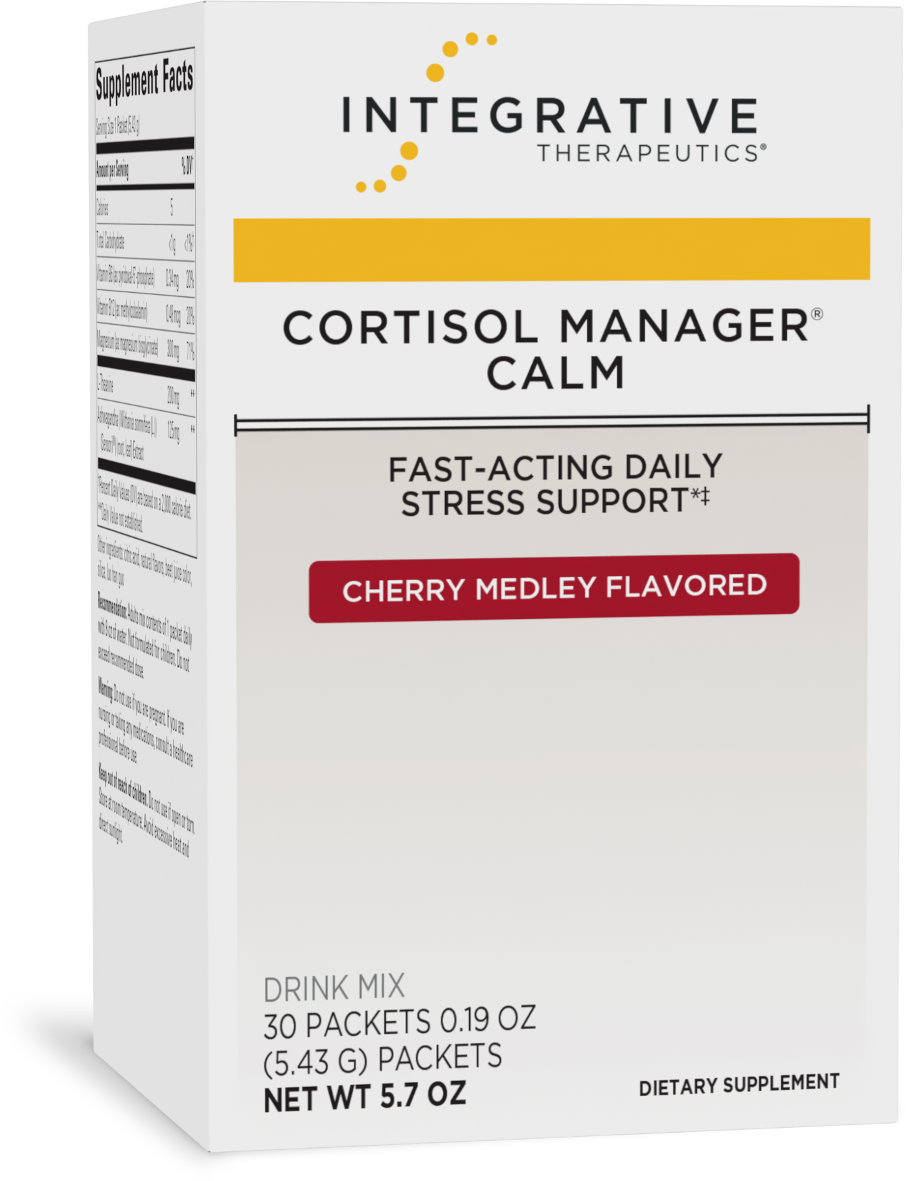 <{%PRIMARY_16295%}>Nature's Way® | Cortisol Manager Calm Packet, 30 drink mixes, Cherry Medley