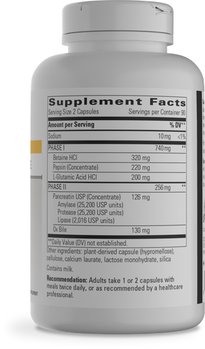 Nature's Way® | Panplex 2-Phase - right side of pack Sku:14290