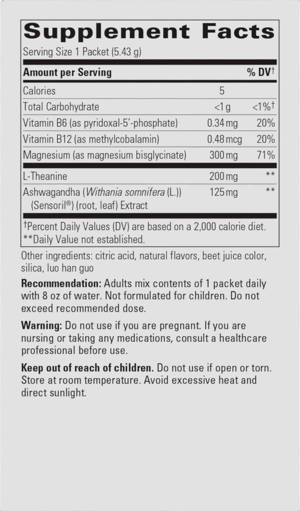 <{%MAIN1_16295%}>Nature's Way® | Cortisol Manager Calm Packet - left side of pack