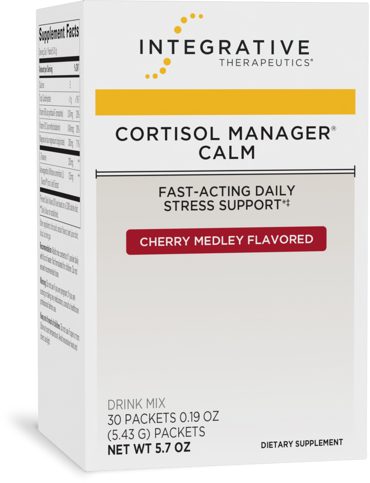 <{%PRIMARY_16295%}>Nature's Way® | Cortisol Manager Calm Packet, 30 drink mixes, Cherry Medley