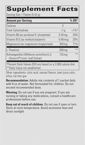 Nature's Way® | Cortisol Manager Calm Packet - left side of pack Sku:16295