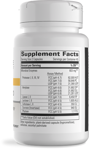 Nature's Way® | Similase Lipo - right side of pack Sku:106005