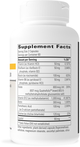 Nature's Way® | Active B-Complex - right side of pack Sku:15065