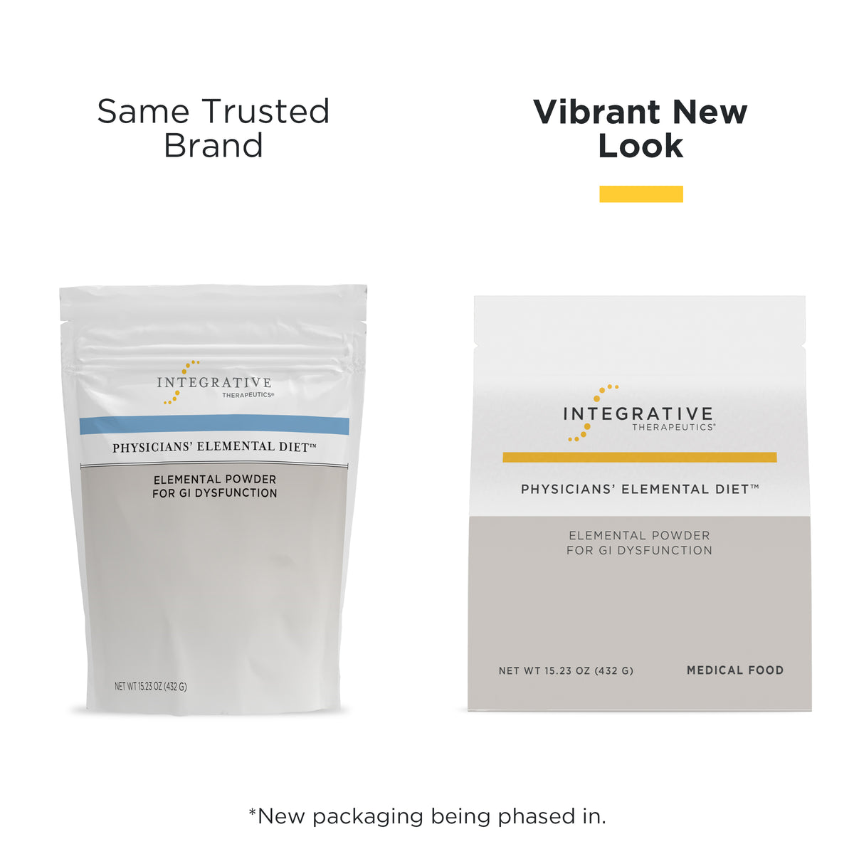 <{%MAIN1_11306%}>Nature's Way® | Physicians' Elemental Diet - package updates old to new