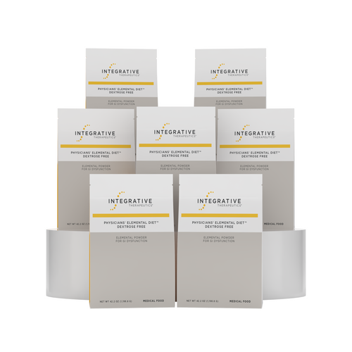 Natures's Way A 6-pack of Integrative Therapeutics Physician Elemental Diet Detox Free elemental powder pouches arranged in two rows on a white background. Sku:BUNDLE