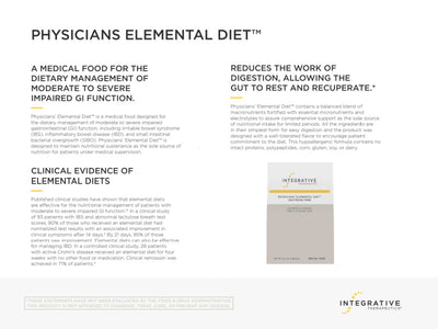 Physicians Elemental Diet™ Dextrose Free